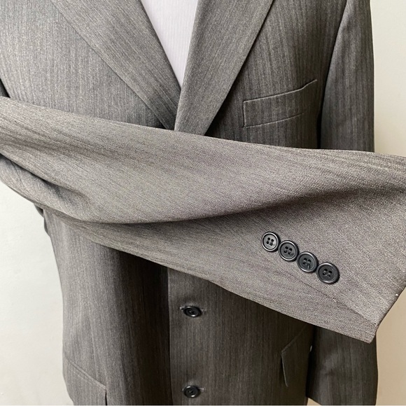 Brooks Brothers Loro Piana Wool Herringbone Blazer - Picture 14 of 16